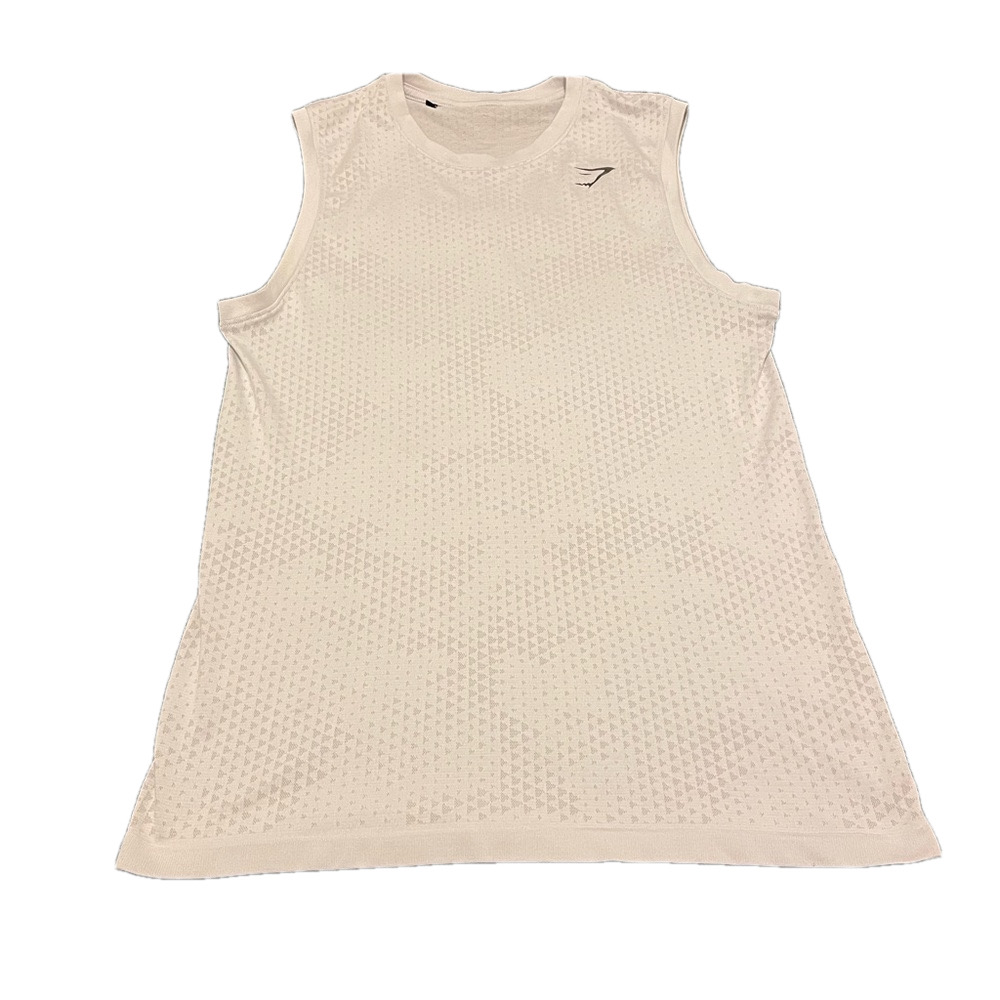 Gymshark White Sleeveless Top